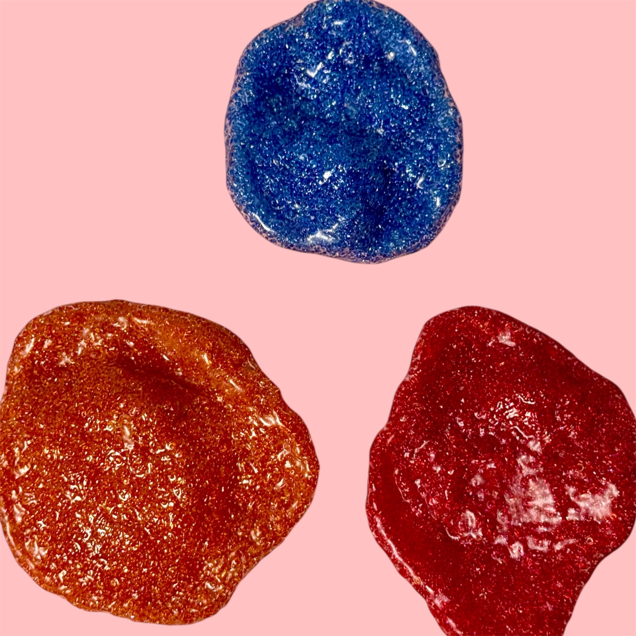 Bead Squishy Stress Toys – Red, Blue & Orange