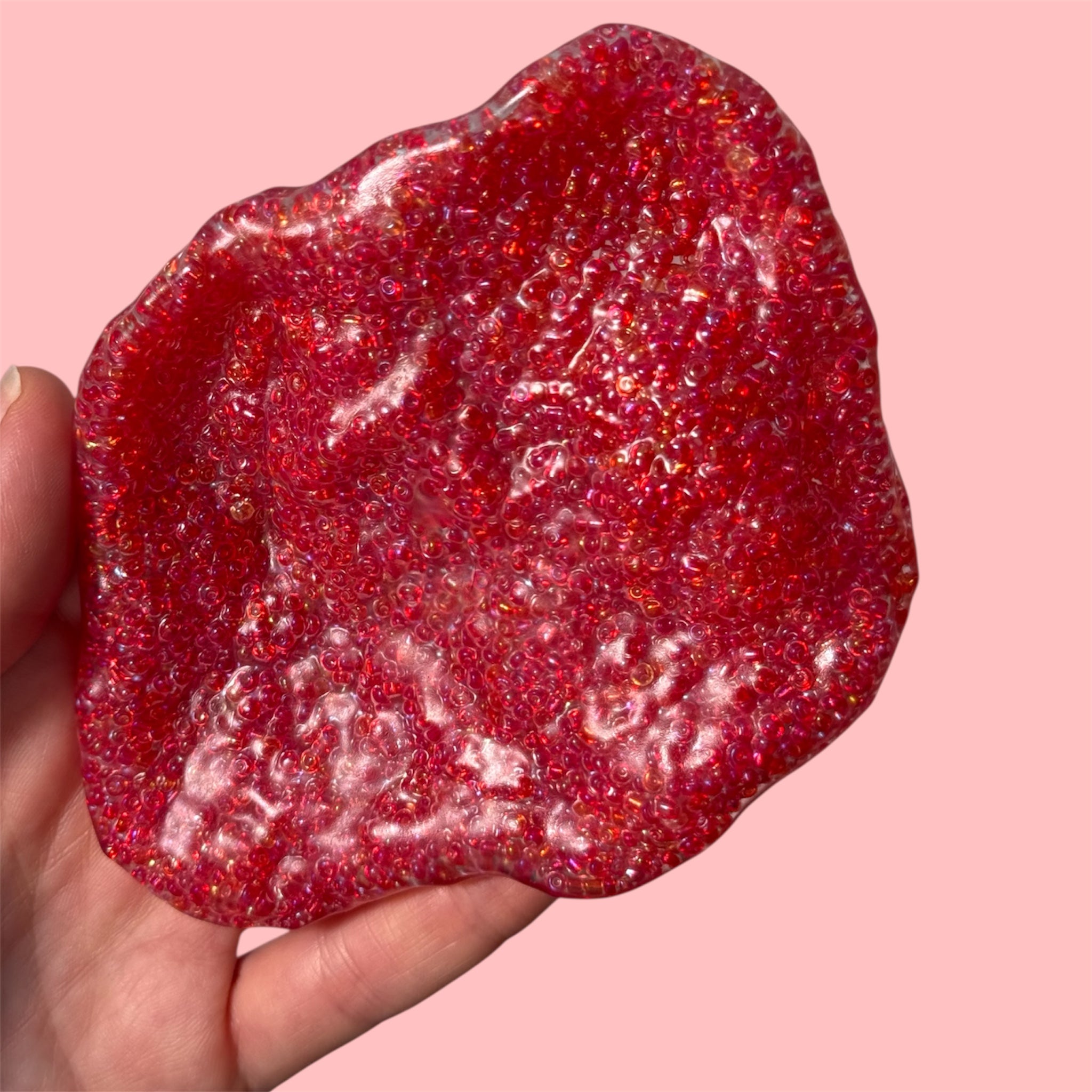 Bead Squishy Stress Toys – Red, Blue & Orange